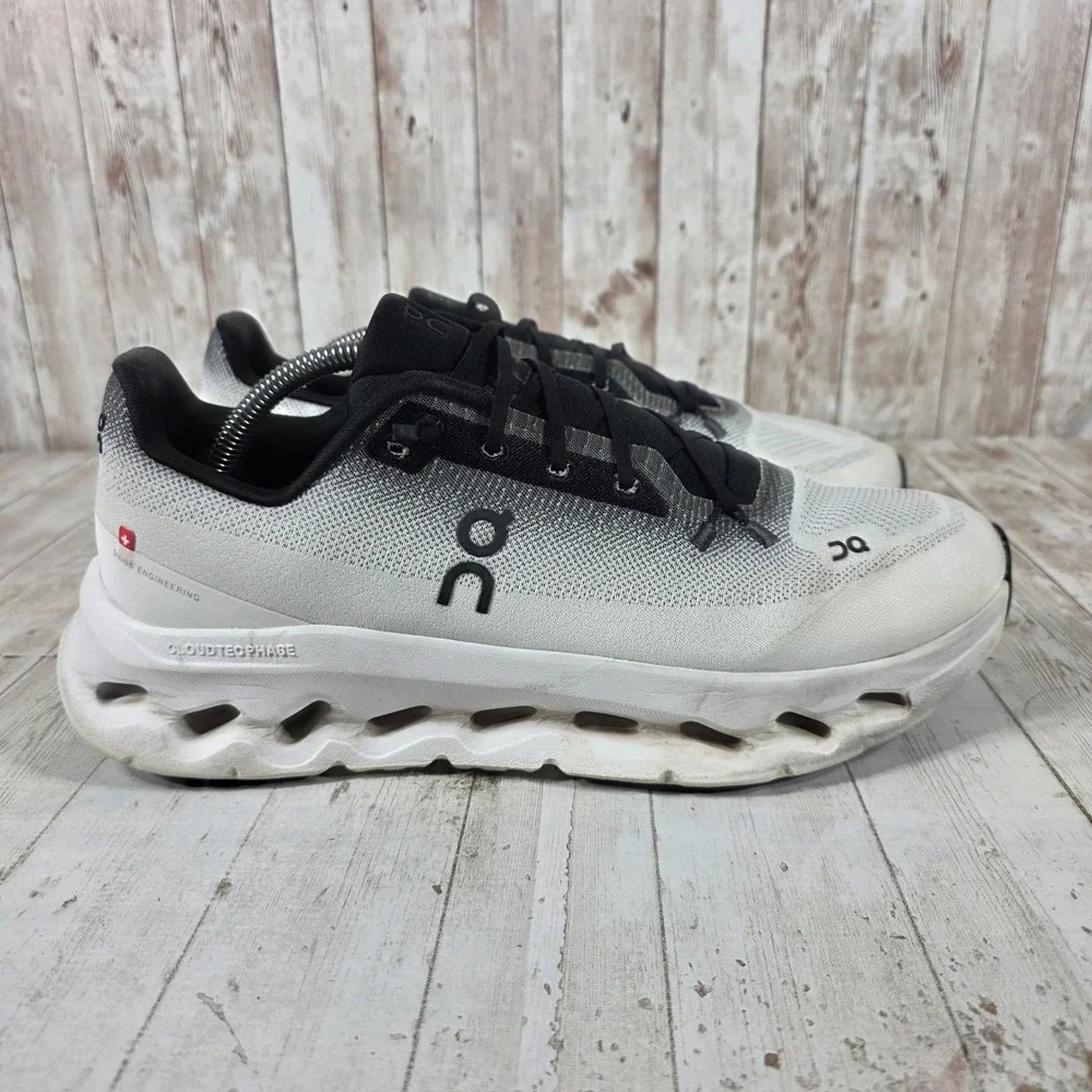 On Cloudsurfer Mens Running Shoes White Black 3ME10101430 Size 11